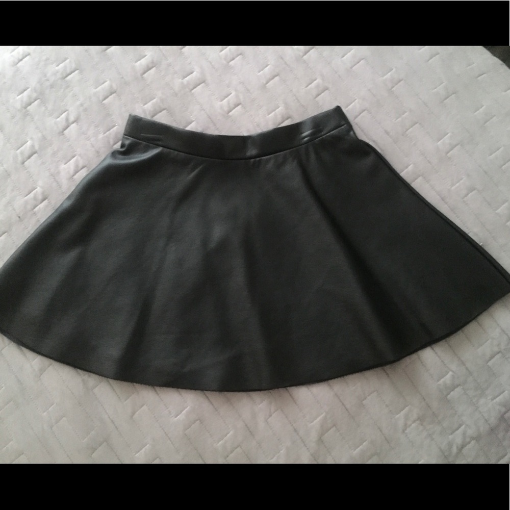 H&M Faux Leather Skirt